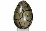 Septarian Dragon Egg Geode - Black Crystals #172809-3